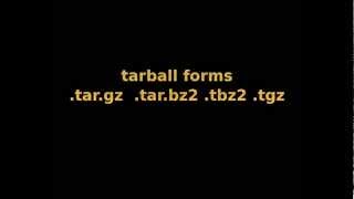 Tarball make and Install Linux targz tgz tarbz2 tbz2 [upl. by Lynsey]