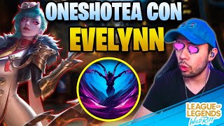 ¡EVELYNN BORRA A TODOS DE 1 COMBO  ¿CÓMO JUGAR EVELYNN EN WILD RIFT GUÍA DE EVELYNN [upl. by Knowland114]