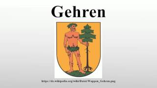 Gehren [upl. by Amberly]