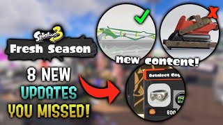 8 Fresh Season UPDATES You Missed  Splatoon 3 News [upl. by Analart]