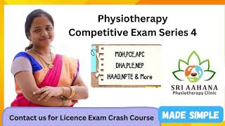 Physiotherapy Competitive Exam Series 4  With Reasoning [upl. by Witherspoon]