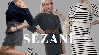 Sezane Fall TryOn Haul  Chic Trendy but Timeless Too [upl. by Shulem464]