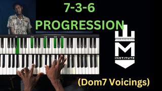 How to use Dom7 voicings 736 Progression [upl. by Larina]