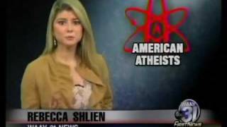 Atheist Billboard  Huntsville AL  American Atheists  Local news [upl. by Surad]