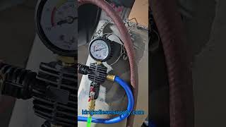 Mishimoto Coolant Tester  Vac amp Purge Tool on a Bison X w Caterpillar C9 Acert [upl. by Downes271]