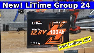 New LiTime 12V Group 24 LiFePO4 Battery Complete Review [upl. by Drue]