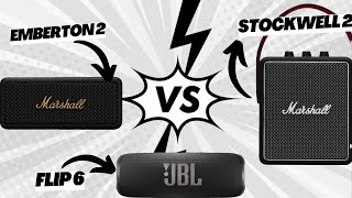 Marshall emberton 2 vs JBL flip 6 vs Stockwell 2 [upl. by Salvay350]