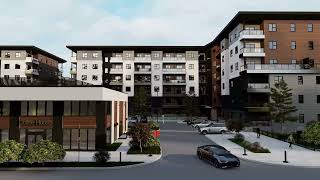 Plaza Apartments Exterior Walkthrough Rendering [upl. by Raphaela]