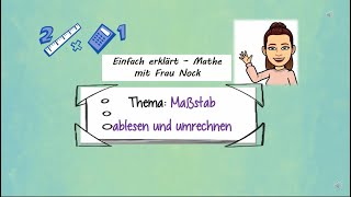 Maßstab  ablesen und umrechnen Klasse 4 [upl. by Lleumas]