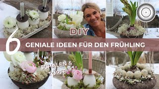 DIY  6 TIPPS RUCK  ZUCK Verwandlung deiner TÖPFE und SCHALEN für FRÜHLING und OSTERN [upl. by Angrist]