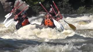 Whitewater Rafting on the penobscot river in millinocket maine [upl. by Sivahc]