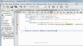 Java tutorial  Simple calculator using output window [upl. by Shelton]