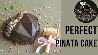 Best Pinata cake recipe Hammer cake 3D cake  3D Chocolate smash cake gift cake  Surprise cake [upl. by Juli]