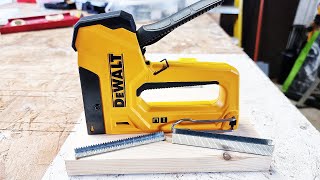 DeWALT Staple Gun And Brad Nailer  How To Use And Review [upl. by Darla]