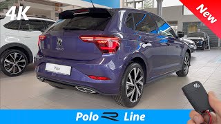 VW Polo R Line 2022  FIRST FULL Review in 4K  Exterior  Interior 10 TSI 110 HP DSG Price [upl. by Anej]