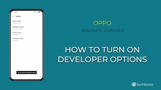 How to Turn On Developer options  Oppo Android 11  ColorOS 11 [upl. by Ahsekat]