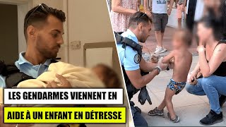 Les gendarmes viennent en aide à un enfant en détresse [upl. by Eltsirhc503]