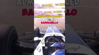 When Schumacher Almost Killed Barichello 😮 formula1 formula1driver automobile F1GridBox [upl. by Grannias]