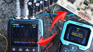 Potência RMS em amplificador excitadora R BXfnirsi osciloscopio loadtesting [upl. by Relluf]