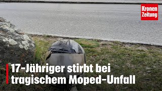 17Jähriger stirbt bei tragischem MopedUnfall  kronetv NEWS [upl. by Aketahs315]