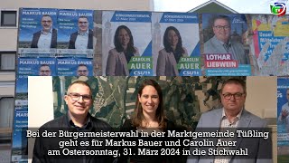 Bürgermeisterwahl in Tüßling geht in die Stichwahl [upl. by Noelopan777]