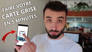 FAIRE VOTRE CARTE GRISE EN 5 MINUTES FACILEMENT   OCCAZ [upl. by Aven925]