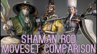 DYNASTY WARRIORS 9 Shaman Rod Moveset Comparison [upl. by Noivaz]