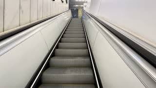 Modernized 1960s Rheinstahl EggersKehrhahn Escalators At Nordiska Kompaniet In Stockholm Sweden [upl. by Ahsaekal]