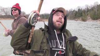 Ontarios Saugeen River Steelhead Fishing [upl. by Rodavlas]