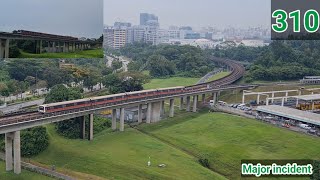 Derailed Train SMRT TRAINS Stalled outside UPD — C151 065066 [upl. by Halette]