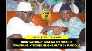 Tivaouane intronise Serigne Mbaye Sy Mansour nouveau Khalif Général des Tidianes [upl. by Jemimah561]