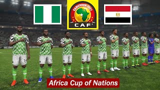 Nigeria vs Egypt ● Africa Cup of Nations 2022  11 January 2022 Gameplay [upl. by Haerdna500]