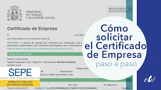 🖊 Cómo solicitar el certificado de empresa por internet  Paso a paso [upl. by Fonzie]