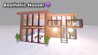 New lights in Roblox 3008 💜 Building Aesthetic House [upl. by Woodhouse]