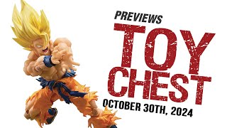 SUPER SAIYAN GOKU GODZILLA MOTORHEAD ONE PIECE PREVIEWSworld ToyChest for 103024 [upl. by Adnohsel]