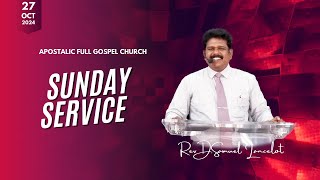 🔴27102024 SUNDAY APOSTALIC FULL GOSPEL CHURCH  live Service  DSAMUEL LANCELOT  AF GOSPEL 🔴 [upl. by Auhs]