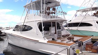 2022 Hatteras GT 65 Carolina Sport Yacht Review  Walkaround Tour  2021 Fort Lauderdale Boat Show [upl. by Nassah]