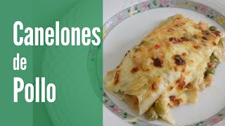 CANELONES DE POLLO receta con Verduras  Receta fácil [upl. by Lee]