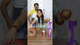 Mr Beast💵 Gola Sky Rocket Ladi Mix Crackers Challenge 😲  shorts crackers2024 diwali2024 viral [upl. by Arec842]