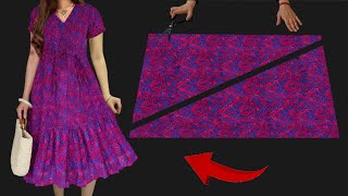 ⚘️Amazing Sewing Idea Dresses ❣️All Size 💃Sew This In 10 Minute ✨Summer Trends Dresses So Easy Style [upl. by Rashidi]