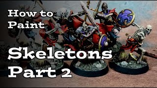 How to Paint Skeletons Part 2 Shadesphire Sepulchral Guard [upl. by Iduj]