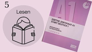 GoetheZertifikat A1  Lesen mit Lösungen  5 [upl. by Acimot]