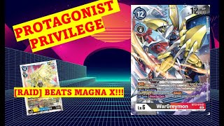 Wargreymon RAIDS into BT16 OTK Digimon Deck Profile [upl. by Kcire]