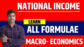 All Formulae  National Income  Macro economics Class 12th Term 2 Boards Revise amp Learn here only [upl. by Atikehs]