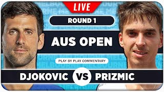 DJOKOVIC vs PRIZMIC • Australian Open 2024 • LIVE Tennis PlaybyPlay Stream [upl. by Enoyrt]