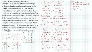 Point de fonctionnement dun circuit [upl. by Rhine]