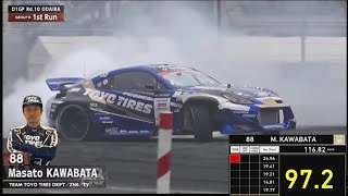 QUALIFICATION Run Masato KAWABATA  D1GPse ODAIBA  Rd 10 [upl. by Ammon849]