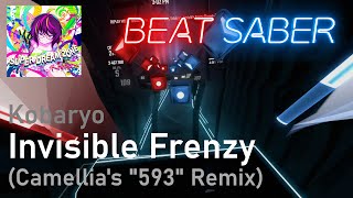 Kobaryo  Invisible Frenzy Camellias quot593quot Remix  89 Expert  Beat Saber Mapped by Denyah [upl. by Mayman]