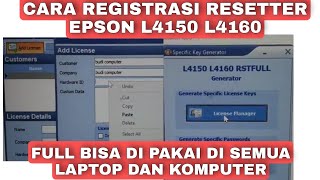 Cara Gampang Aktifasi Resetter Epson L4150 L4160 agar bisa di pakai disemua Laptop dan PC [upl. by Yhtommit588]