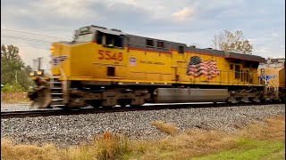 Norfolk Southern NSUP Manifest Train 101 Races through Rossville TN  102624 [upl. by Notnerb820]